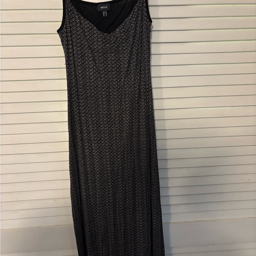 Mexx Black and Gray Patterned mini Dress